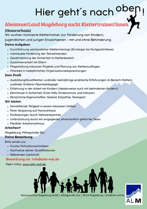 Klettertrainer/innen gesucht