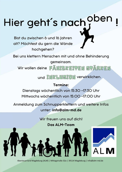 Inklusives Kletterprojekt für 6 bis 16
